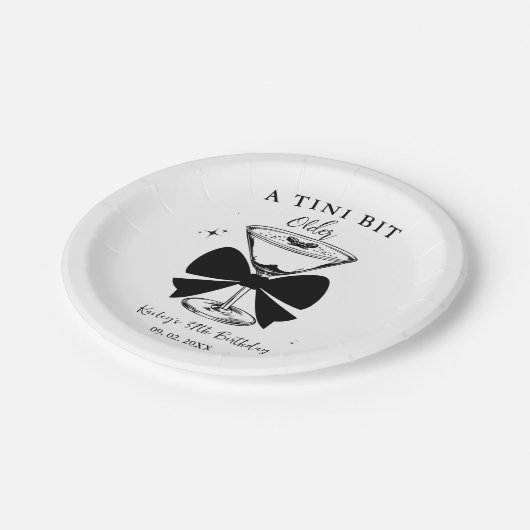 Assiettes En Carton Un Martini Un Peu Plus Ancien (Angle)