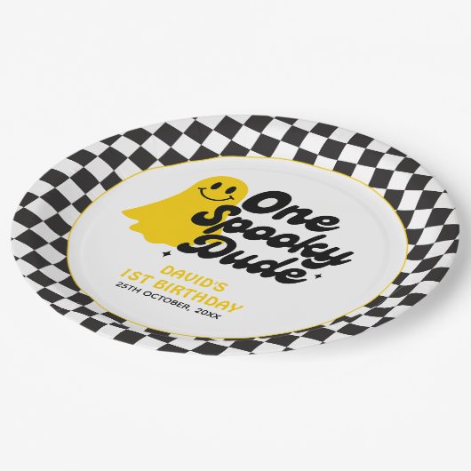 Assiettes En Carton Un Mec Éffrayant Halloween Super Premier anniversa (Angle)