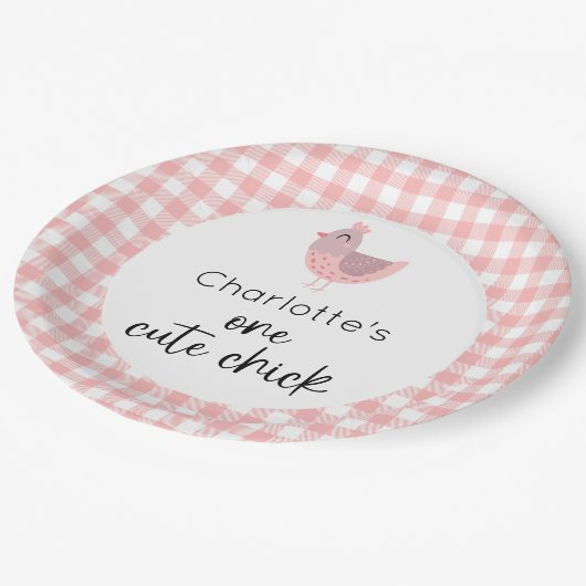 Assiettes En Carton Un mignon poussette 1er anniversaire (Angle)