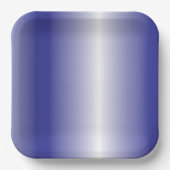 Assiettes En Carton Un motif géométrique bleu complexe avec symétrie (Recto)