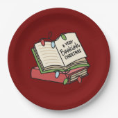 Assiettes En Carton Un Noël très livre (Devant)