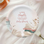 Assiettes En Carton Un nouveau Baby shower de livre d'histoires<br><div class="desc">Ajoutez une touche de magie littéraire à votre baby shower avec nos Plaques de papier de Baby shower du nouveau chapitre Storybook. Conçues sur le thème du livre d’histoires, ces assiettes sont ornées de livres empilés, d’élégants accents d’aquarelle et d’une typographie fantaisiste qui célèbre le début du nouveau chapitre de...</div>