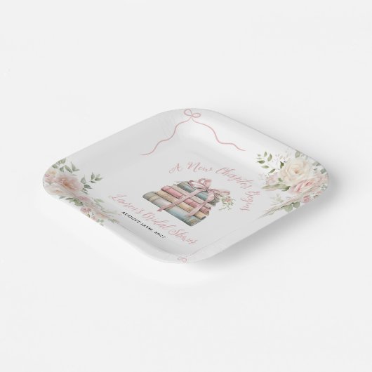 Assiettes En Carton Un nouveau chapitre commence la Fête des mariées (Angulaire)