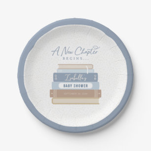 Assiettes En Carton Un nouveau chapitre commence le Baby shower Storyb