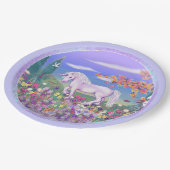 Assiettes En Carton Un paradis mauve (Angle)