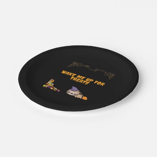 Assiettes En Carton Un parfum dormant prêt pour les friandises d'Hallo (Angle)