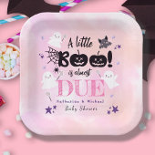 Assiettes En Carton Un Petit Baby shower Boo Halloween Ghosts mignon