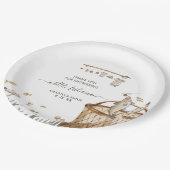 Assiettes En Carton Un petit Baby shower de pêche à l'aquarelle pêcheu (Angle)