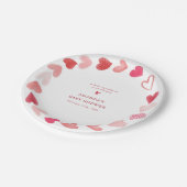 Assiettes En Carton Un petit Baby shower de Saint Valentin (Angle)