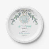 Assiettes En Carton Un petit Baby shower éléphant (Devant)