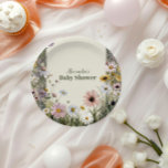 Assiettes En Carton Un Petit Boho Nature Fleur sauvage<br><div class="desc">Complétez votre table de baby shower avec nos Plaques de papier de douche fleurie Baby In Bloom Blush & Turquoise Spring Floral Spring. Conçues avec de délicats flancs d'aquarelle et de couleur brune turquoise, ces assiettes apportent une touche fraîche et sophistiquée à votre célébration. Idéales pour un baby shower à...</div>