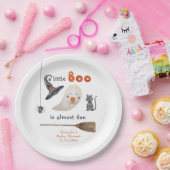 Assiettes En Carton Un petit Boo est presque à Baby shower (Fête)