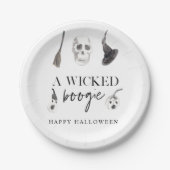 Assiettes En Carton Un petit boogie | Bonne Halloween (Devant)