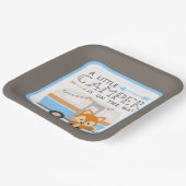 Assiettes En Carton Un Petit Camper RV Baby shower Camper Brown (Angulaire)