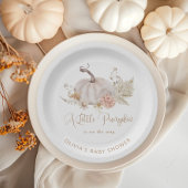 Assiettes En Carton Un petit citrouille est en route