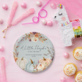 Assiettes En Carton Un petit Citrouille se trouve sur le Baby shower W (Fête)