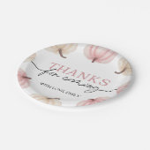 Assiettes En Carton Un Petit Citrouille Tourne Un Anniversaire (Angle)