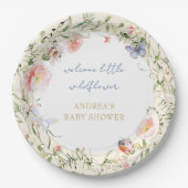 Assiettes En Carton Un Petit Fleur sauvage Se Trouve Sur Le Chemin Du  (Devant)