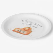 Assiettes En Carton "Un petit gâteau est en route" baby shower (Angle)