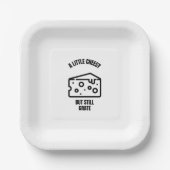 Assiettes En Carton Un petit jeu de fromage rigolote blague (Recto)