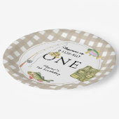 Assiettes En Carton Un petit pêcheur fête d'anniversaire (Angle)
