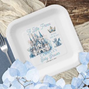 Assiettes En Carton Un Petit Prince Est En Chemin De Boy Baby shower