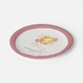 Assiettes En Carton Un Petit Rayon De Soleil Est En Chemin Boho Girl (Angle)