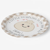 Assiettes En Carton Un peu de dumping est sur le chemin Baby shower (Angle)