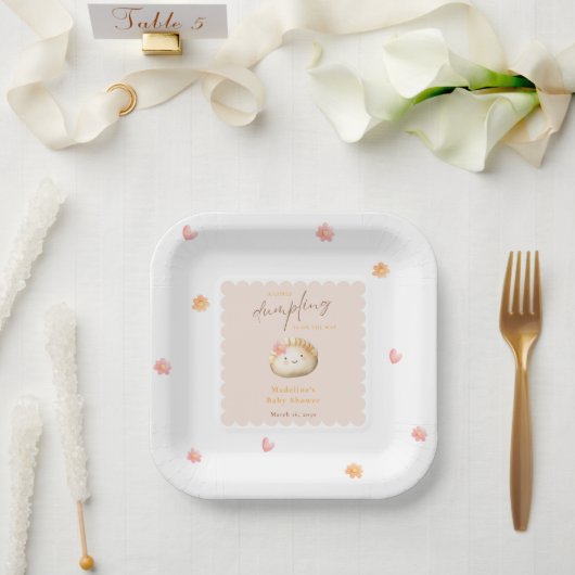 Assiettes En Carton Un peu de dumping sur le Baby shower Way Kawaii (Mariage)