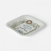 Assiettes En Carton Un Peu Sauvage (Angulaire)