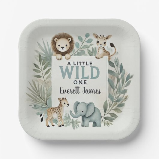 Assiettes En Carton Un Peu Sauvage (Recto)