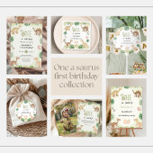 Assiettes En Carton Un Saurus 1er Anniversaire Plaque Papier