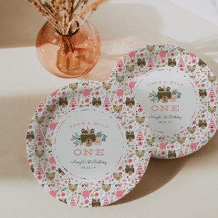 Assiettes En Carton Un sauvage   Première fête d'anniversaire