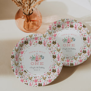 Assiettes En Carton Un sauvage   Première fête d'anniversaire