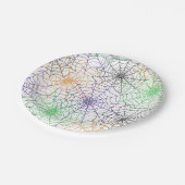Assiettes En Carton Un simple Motif Web d'Halloween Spider (Angle)