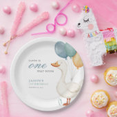 Assiettes En Carton Un sot Goose Boy 1er anniversaire (Fête)