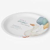 Assiettes En Carton Un sot Goose Boy 1er anniversaire (Angle)