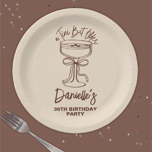 Assiettes En Carton Un Tini Bit plus vieux Espresso Martini 30e annive