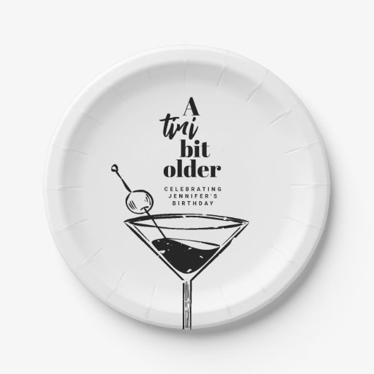 Assiettes En Carton Un Tini Un Peu Plus Ancien Martini (Devant)