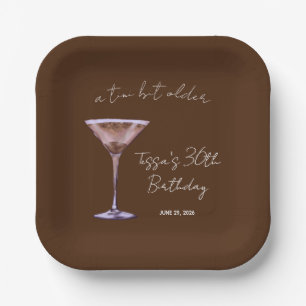 Assiettes En Carton Un Tini Un Peu Plus Vieux Martini Au Chocolat Fête