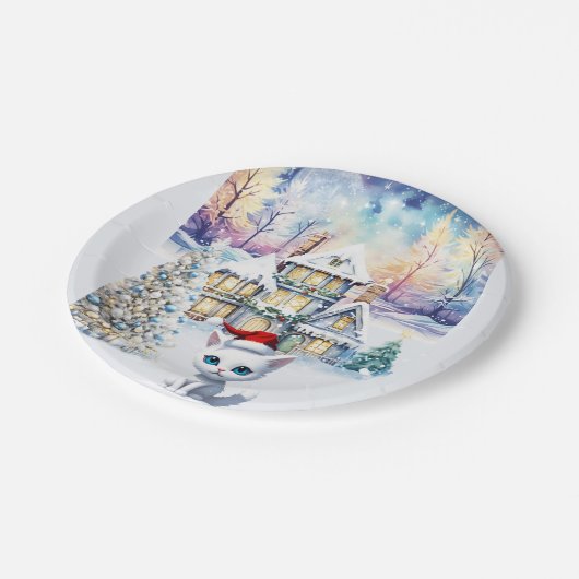 ASSIETTES EN CARTON UN TRÈS KIT KAT CHRISTMAS (Angle)