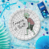 Assiettes En Carton Un vrai zombie (Fête)