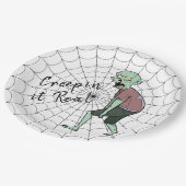Assiettes En Carton Un vrai zombie (Angle)
