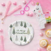 Assiettes En Carton Under the Snowy Trees – Christmas (Fête)