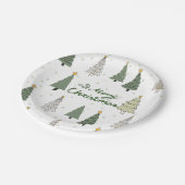 Assiettes En Carton Under the Snowy Trees – Christmas (Angle)