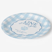 Assiettes En Carton Une année d'or Empreinte de patte fête de premier (Angle)