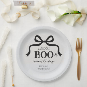 Assiettes En Carton Une Baby Shower Halloween pour un Petit Hibou