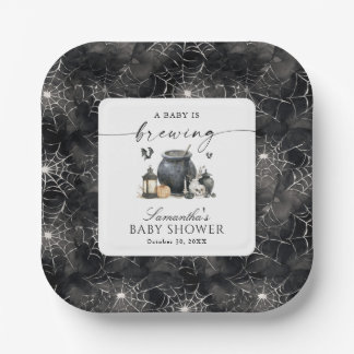 Assiettes En Carton Une Baby Shower Halloween : Un Bébé en Route