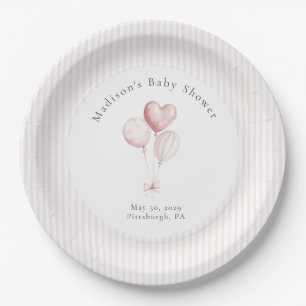 Assiettes En Carton Une Baby Shower Rose Douce de Lapin