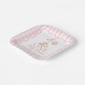 Assiettes En Carton Une bête d'oie En vichy 1er anniversaire (Angulaire)